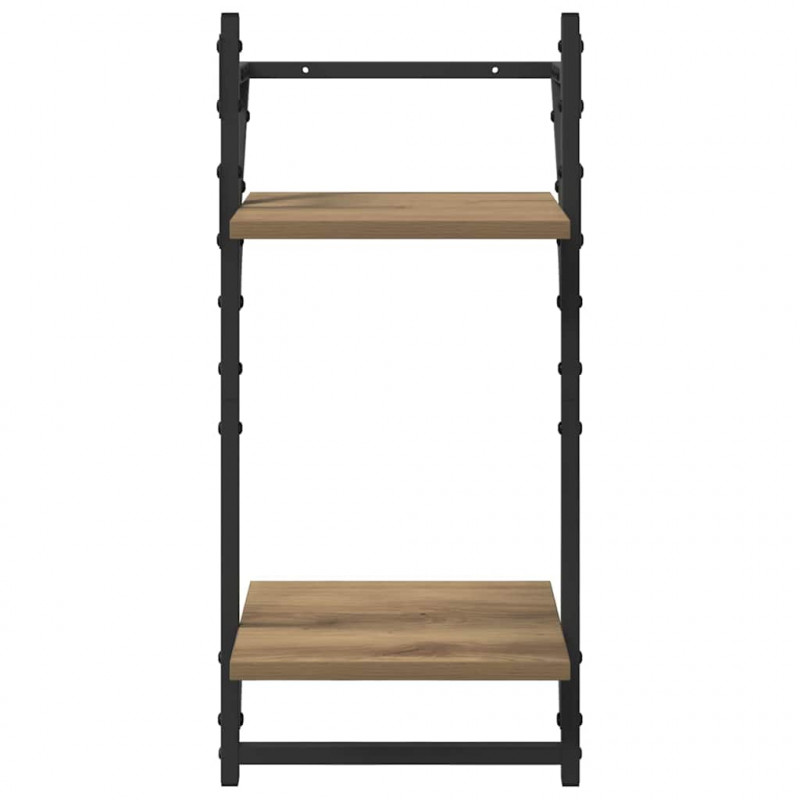 Zestaw półek ściennych 6 pcs Dąb rzemieślniczy 100 x 25 x 30 cm