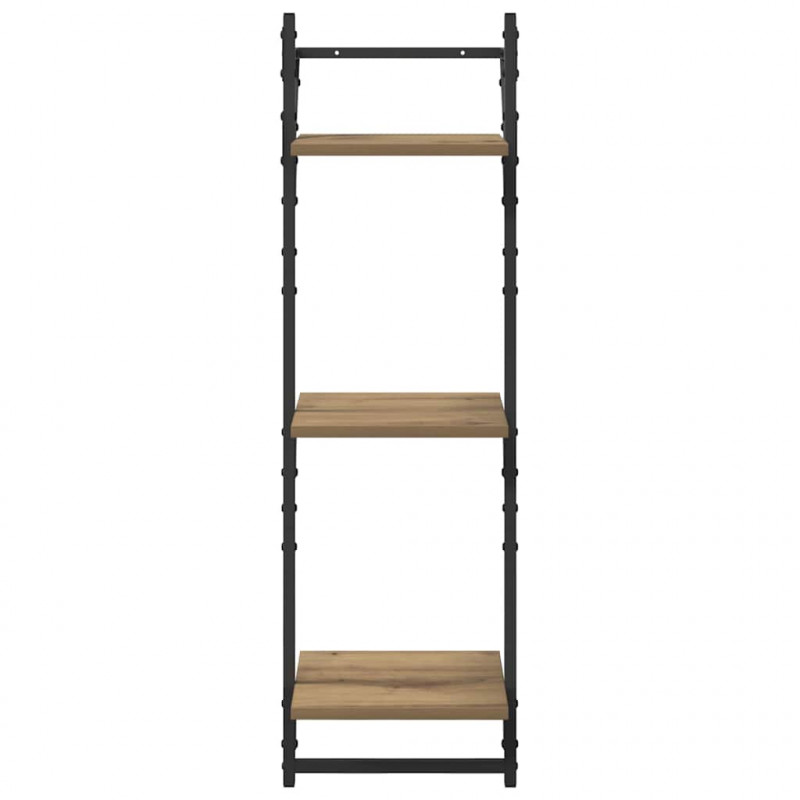 Zestaw półek ściennych 6 pcs Dąb rzemieślniczy 100 x 25 x 30 cm