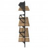 Zestaw półek ściennych 6 pcs Dąb rzemieślniczy 100 x 25 x 30 cm