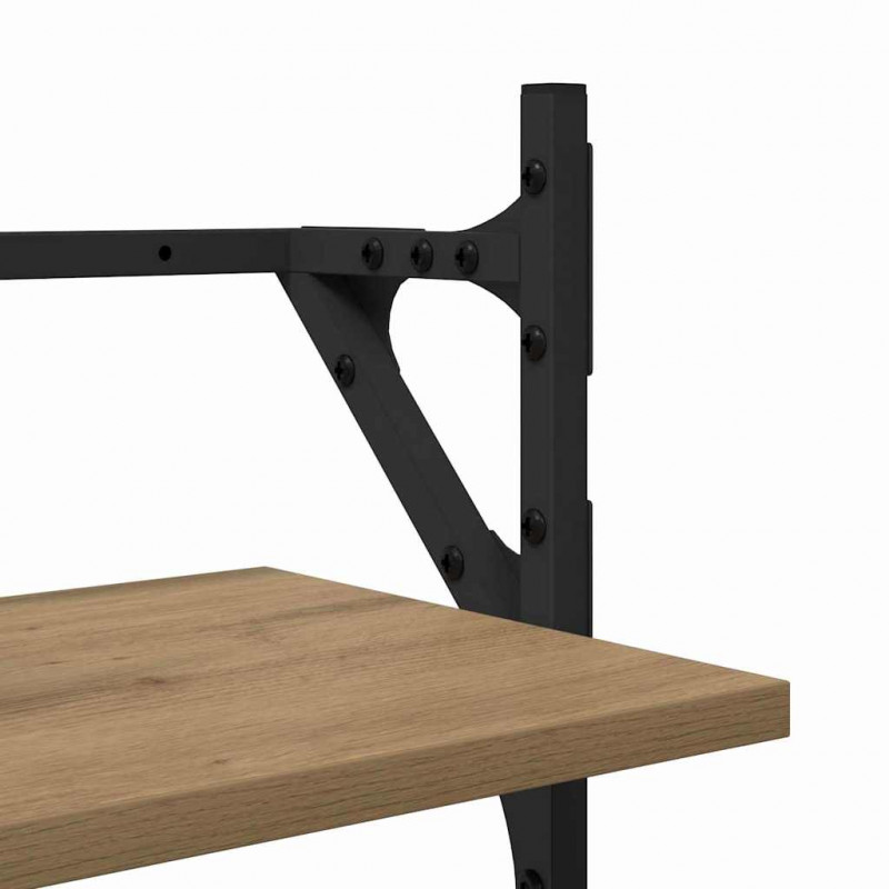 Zestaw półek ściennych 6 pcs Dąb rzemieślniczy 100 x 25 x 30 cm