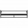 Zestaw półek ściennych 6 pcs Czarny Dąb 100 x 25 x 30 cm