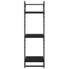Zestaw półek ściennych 6 pcs Czarny Dąb 100 x 25 x 30 cm