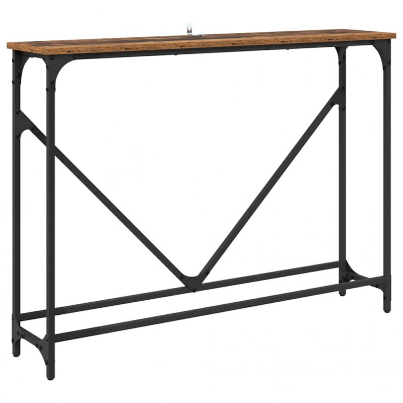Konsola Stare drewno 102 x 23 x 75 cm Materiał drewnopochodny
