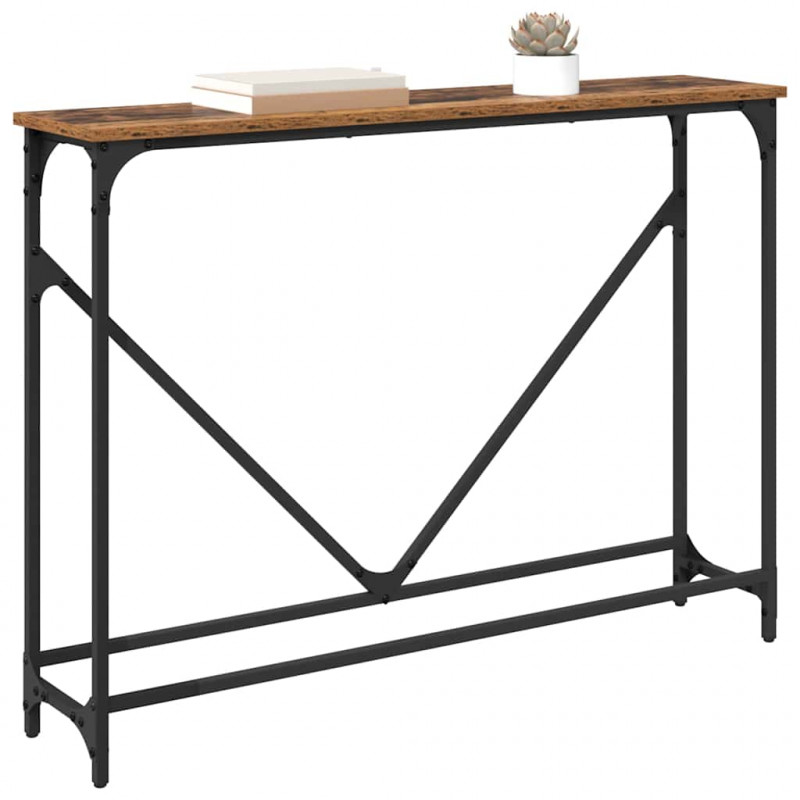 Konsola Stare drewno 102 x 23 x 75 cm Materiał drewnopochodny