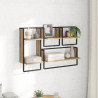 Zestaw półek ściennych 4 pcs Dąb rzemieślniczy 65 x 25 x 30 cm