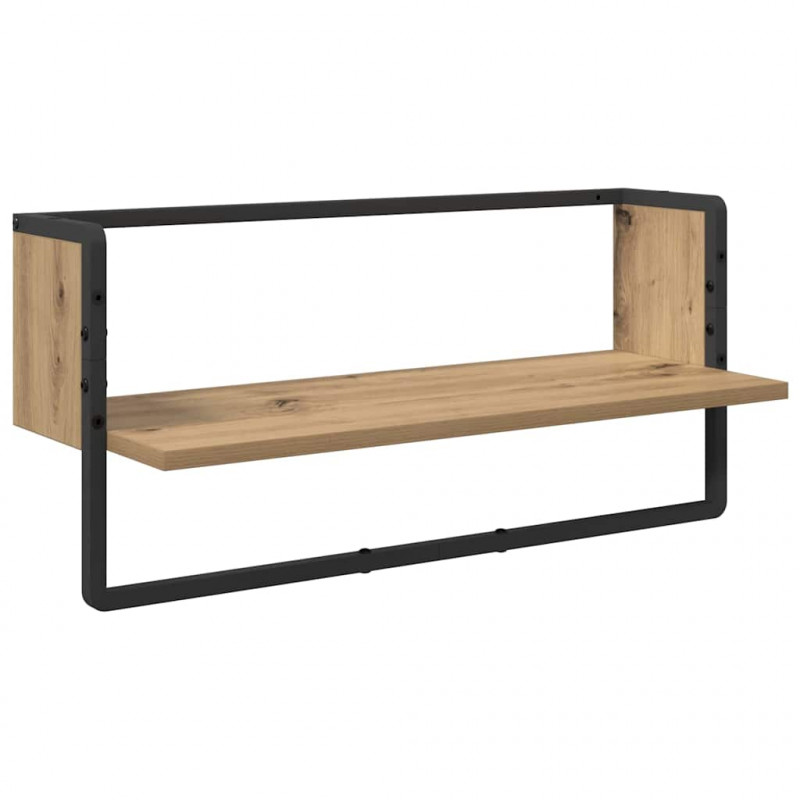 Zestaw półek ściennych 4 pcs Dąb rzemieślniczy 65 x 25 x 30 cm