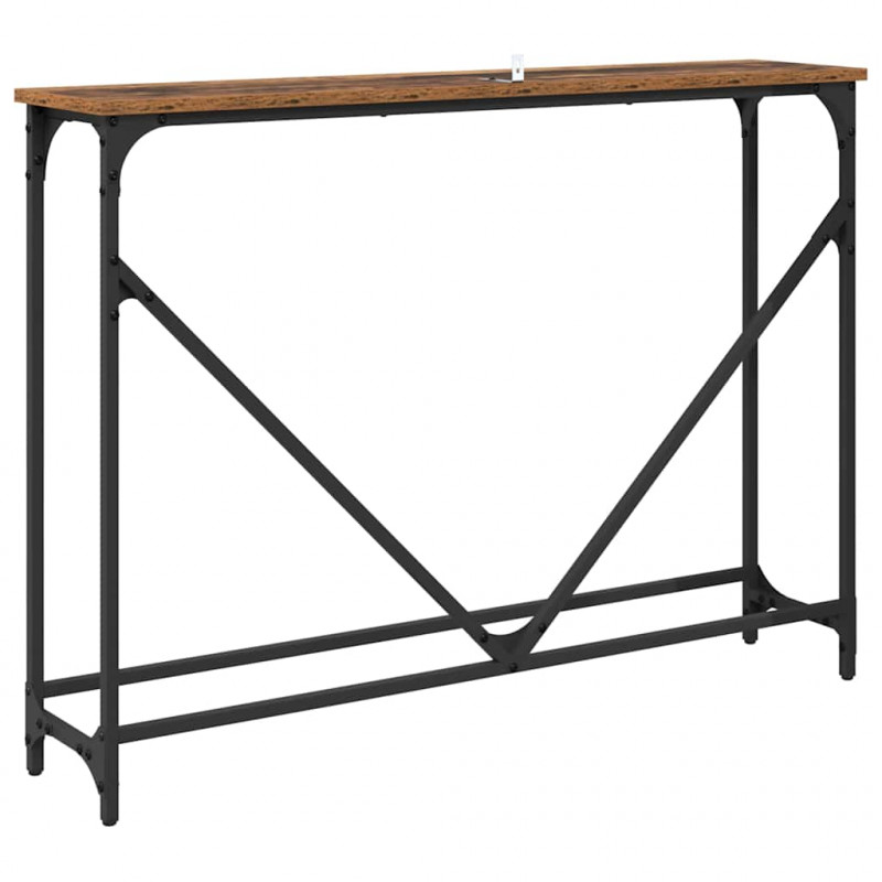 Konsola Stare drewno 102 x 23 x 75 cm Materiał drewnopochodny