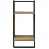 Zestaw półek ściennych 4 pcs Dąb rzemieślniczy 65 x 25 x 30 cm