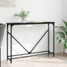Konsola Czarny Dąb 102 x 23 x 75 cm Materiał drewnopochodny