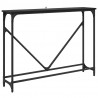 Konsola Czarny Dąb 102 x 23 x 75 cm Materiał drewnopochodny