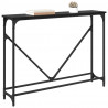 Konsola Czarny Dąb 102 x 23 x 75 cm Materiał drewnopochodny