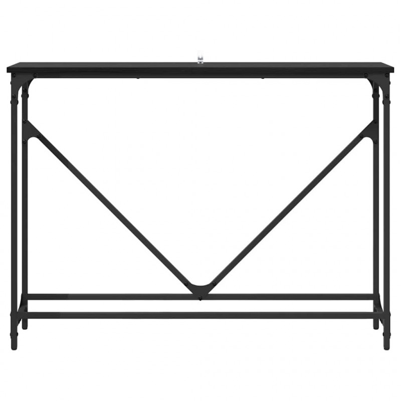 Konsola Czarny Dąb 102 x 23 x 75 cm Materiał drewnopochodny