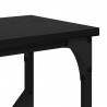 Konsola Czarny Dąb 102 x 23 x 75 cm Materiał drewnopochodny