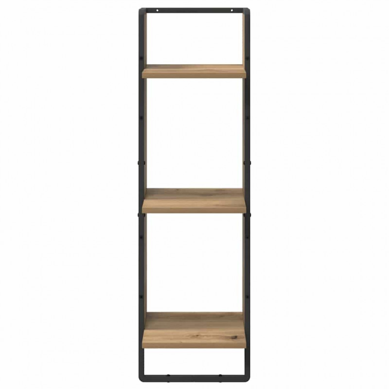 Zestaw półek ściennych 6 pcs Dąb rzemieślniczy 100 x 25 x 30 cm
