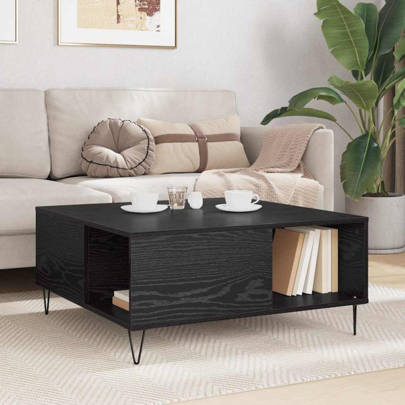 Stolik kawowy Czarny Dąb 80 x 80 x 36,5 cm