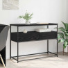 Konsola Czarny Dąb 100 x 40 x 75 cm Materiał drewnopochodny