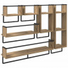 Zestaw półek ściennych 6 pcs Dąb rzemieślniczy 100 x 25 x 30 cm