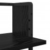 Zestaw półek ściennych 6 pcs Czarny Dąb 100 x 25 x 30 cm