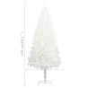 Sztuczna choinka z realistycznymi igłami, biała, 150 cm