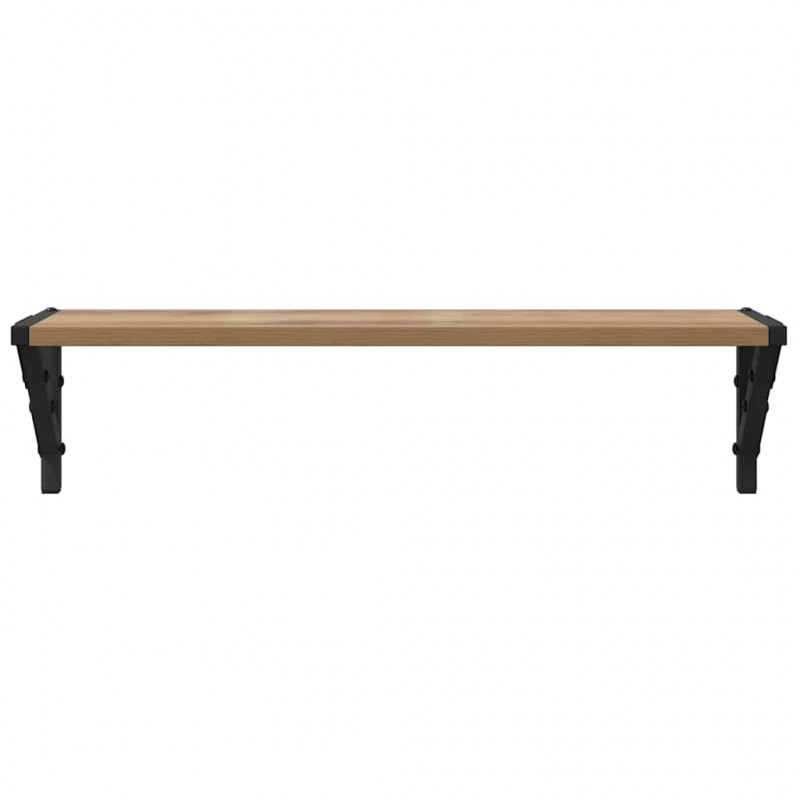 Półki ścienne z półką 2 pcs Dąb rzemieślniczy 60 x 15 x 15,5 cm