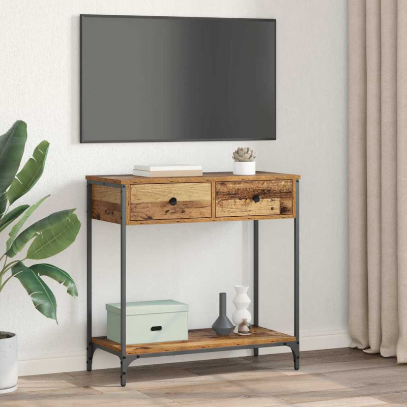 Konsola Stare drewno 75 x 34,5 x 75 cm Materiał drewnopochodny