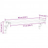 Półki ścienne z półką 2 pcs Czarny Dąb 60 x 15 x 15,5 cm