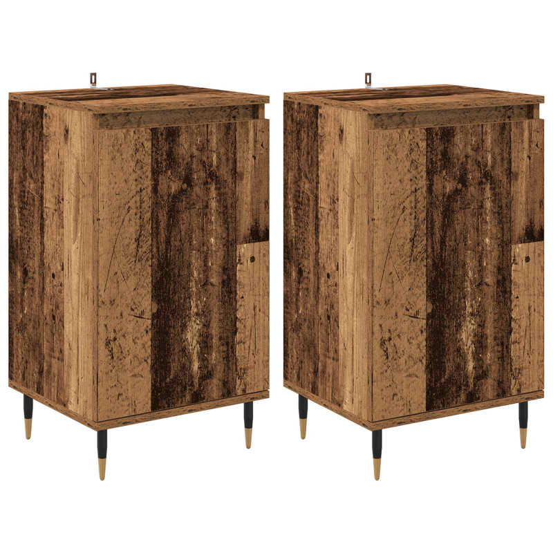 Bufet 2 pcs Stare drewno 40 x 35 x 70 cm