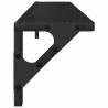 Półki ścienne z półką 2 pcs Czarny Dąb 80 x 15 x 15,5 cm