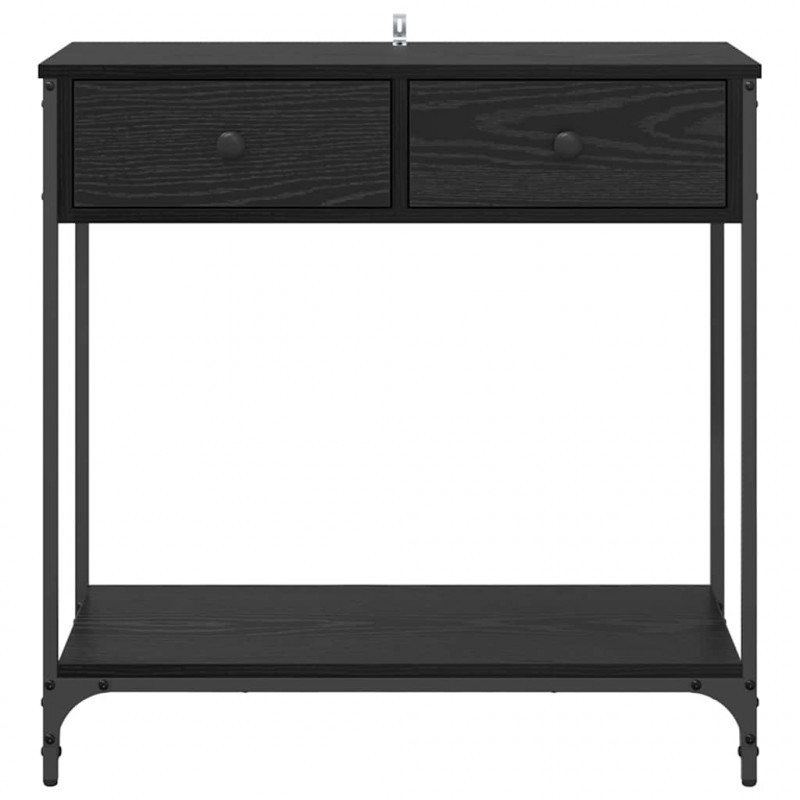 Konsola Czarny Dąb 75 x 34,5 x 75 cm Materiał drewnopochodny