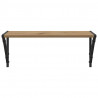 Półki ścienne z półką 2 pcs Dąb rzemieślniczy 60 x 25 x 25,5 cm