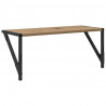 Półki ścienne z półką 2 pcs Dąb rzemieślniczy 60 x 25 x 25,5 cm