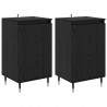 Bufet 2 pcs Czarny Dąb 40 x 35 x 70 cm
