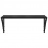 Półki ścienne z półką 2 pcs Czarny Dąb 60 x 25 x 25,5 cm
