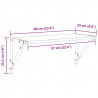 Półki ścienne z półką 2 pcs Czarny Dąb 60 x 25 x 25,5 cm