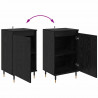 Bufet 2 pcs Czarny Dąb 40 x 35 x 70 cm