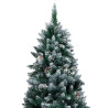 Sztuczna choinka z szyszkami i białym śniegiem, 150 cm
