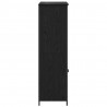 Highboard Czarny Dąb 62 x 36 x 121,5 cm Materiał drewnopochodny
