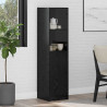 Highboard Czarny Dąb 35 x 37 x 142 cm Materiał drewnopochodny