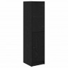 Highboard Czarny Dąb 35 x 37 x 142 cm Materiał drewnopochodny