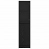 Highboard Czarny Dąb 35 x 37 x 142 cm Materiał drewnopochodny