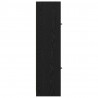 Highboard Czarny Dąb 35 x 37 x 142 cm Materiał drewnopochodny