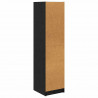 Highboard Czarny Dąb 35 x 37 x 142 cm Materiał drewnopochodny