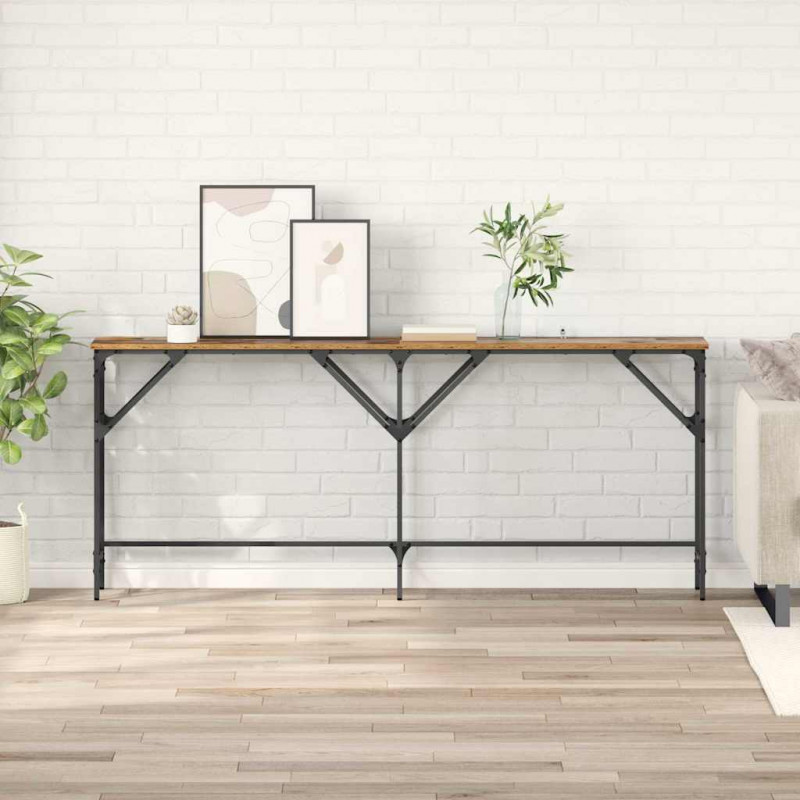 Konsola Stare drewno 180 x 30 x 75 cm Materiał drewnopochodny