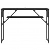 StolikKonsolowy Czarny Dąb 105x30x75cm Materiał drewnopochodny