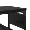 StolikKonsolowy Czarny Dąb 105x30x75cm Materiał drewnopochodny