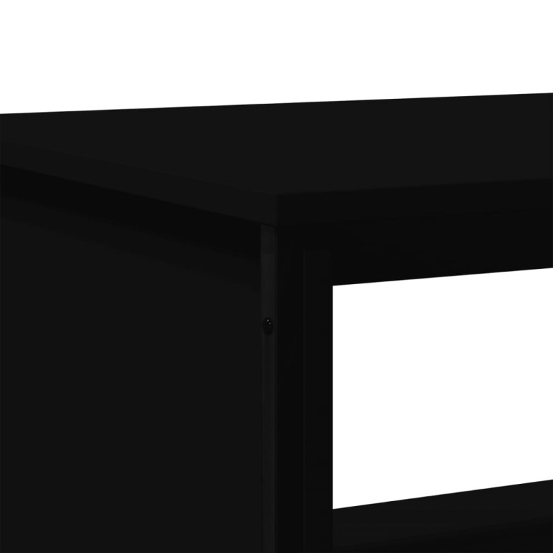 Stolik kawowy, czarny 100x51x40 cm, materiał drewnopochodny