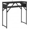 StolikKonsolowy Czarny Dąb 75x30x75cm Materiał drewnopochodny