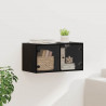 Szafka ścienna Montowane na ścianie Czarny Dąb 68 x 37 x 35 cm