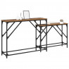 Konsola 2 pcs Stare drewno 100 x 28 x 75 cm