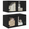 Szafki ścienne 2 pcs Czarny Dąb 68 x 37 x 35 cm